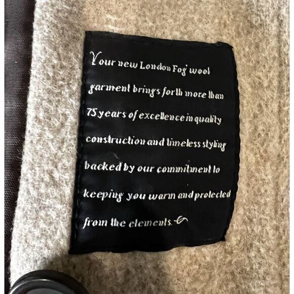 Wool Blend Coat with Hood Brown Oversized Casual Classic Warm‎ Outerwear - Picture 9 of 10